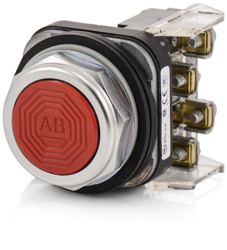 Allen-Bradley 800T-A6A Flush Head Push Button – SuperBreakers