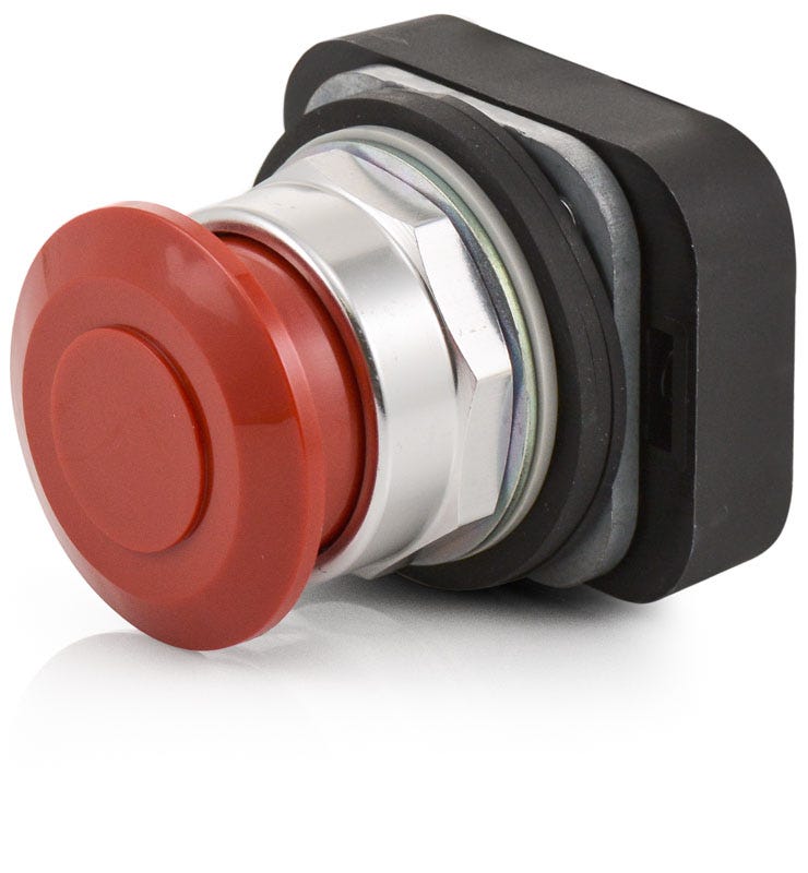 Allen-Bradley 800T-FX6 Standard Mushroom Head Push-Pull Button