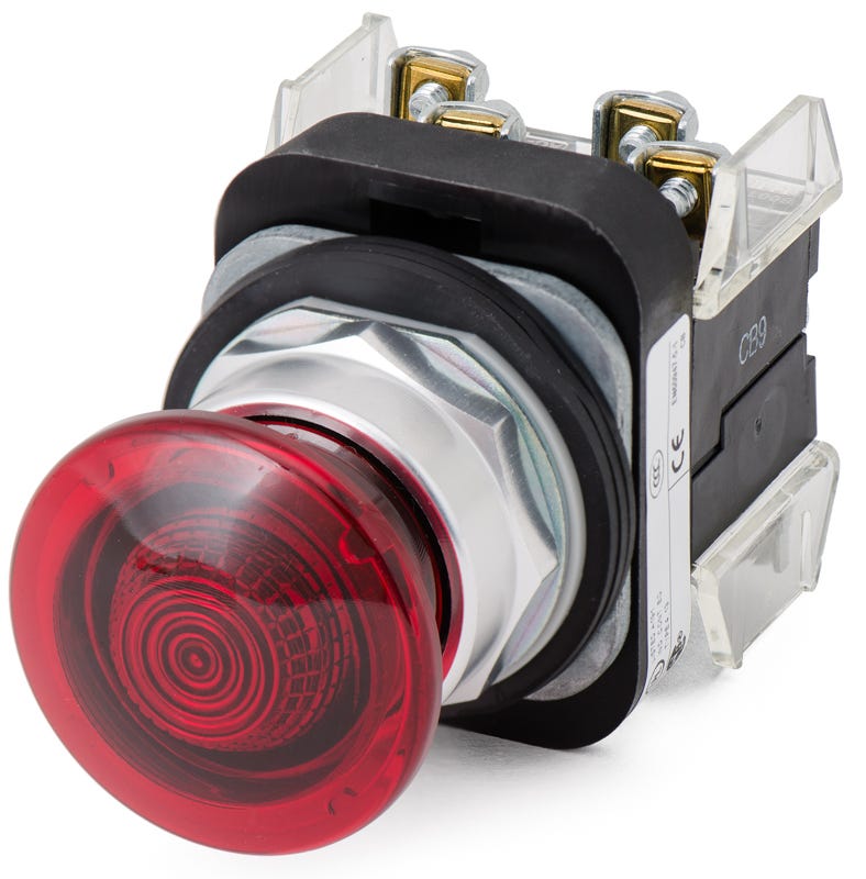 Allen-Bradley 800T-QM10R Mushroom Head Push Button