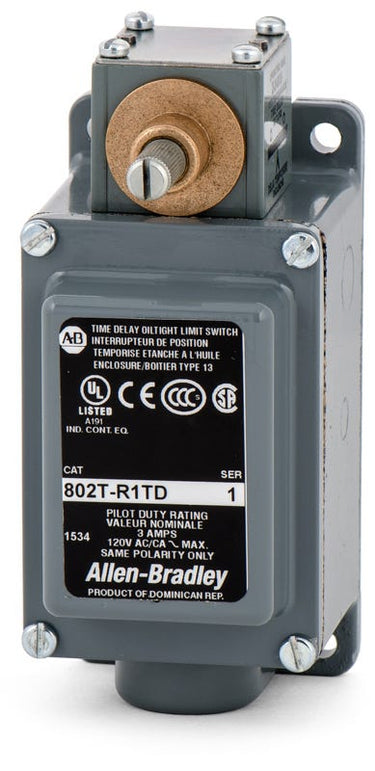 Allen-Bradley 802T-R1TD Time Delay Spring Return Plug-In Limit Switch