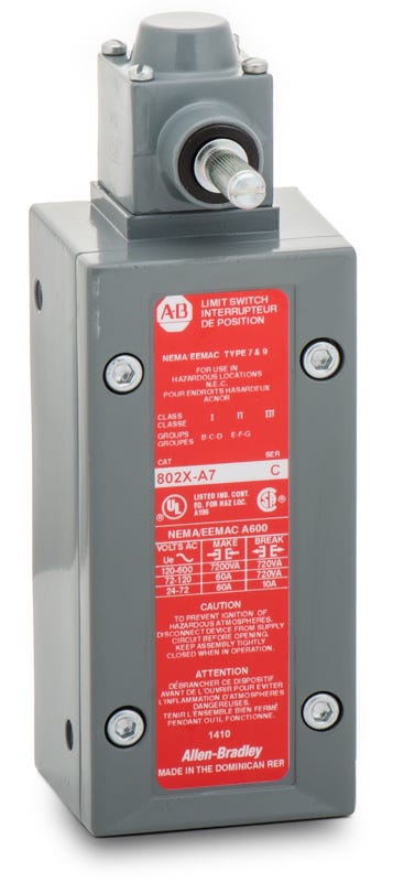 Allen-Bradley 802X-A7 Spring Return Lever Limit Switch