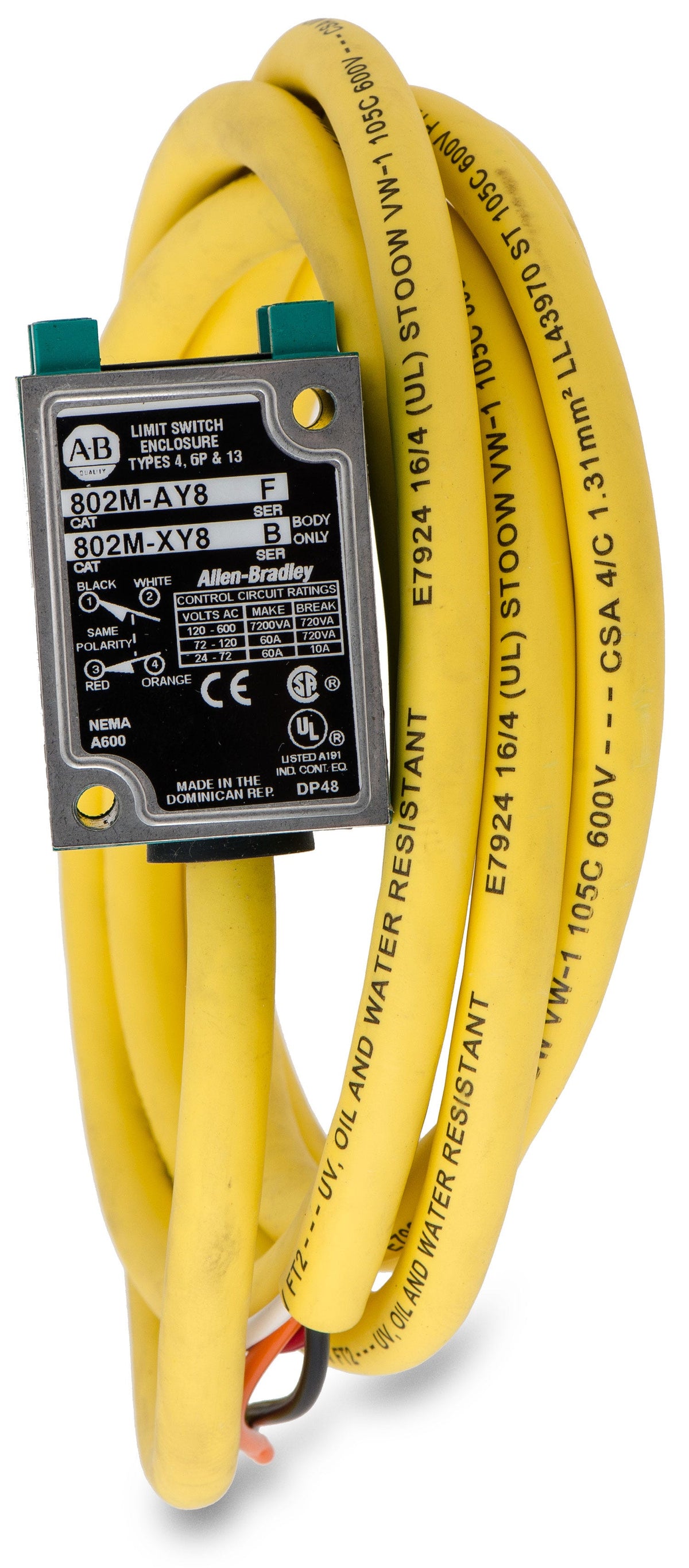 Allen-Bradley 802M-AY8 Spring Return Lever Limit Switch