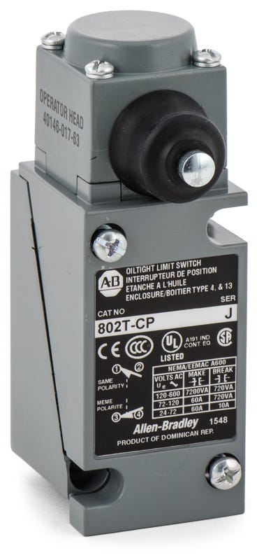 Allen-Bradley 802T-CP Side Push Rod Limit Switch