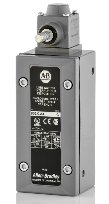Allen-Bradley 802X-A4 Spring Return Lever Limit Switch