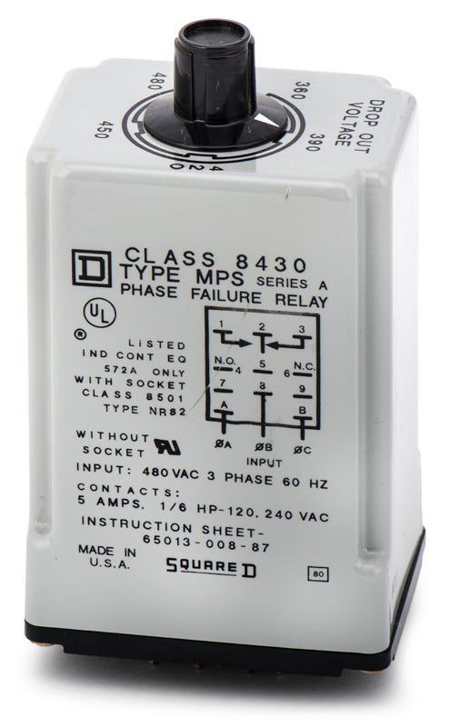 Square D 8430MPSV29 Failure Relay
