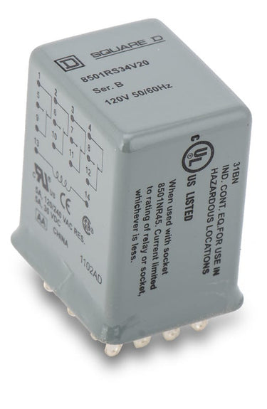 Square D 8501RS34V20 General Purpose Relay