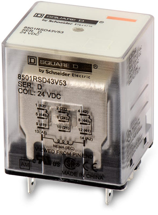 Square D 8501RSD43V53 General Purpose Relay