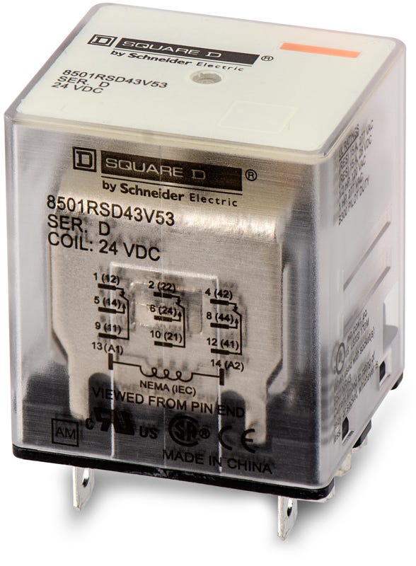 Square D 8501RSD43V53 General Purpose Relay