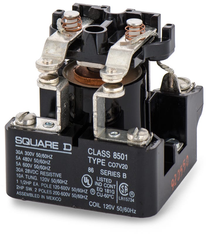 Square D 8501CO7V20 Power Relay