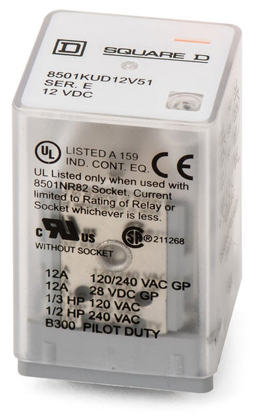 Square D 8501KUD12V51 General Purpose Relay