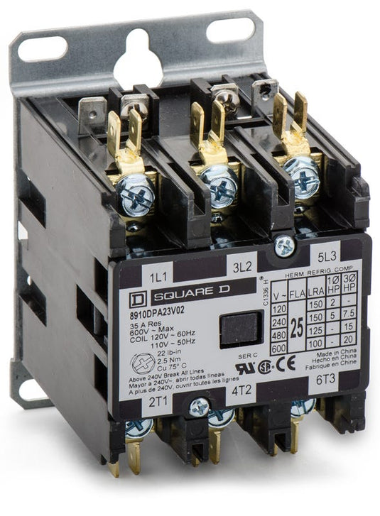 Square D 8910DPA23V02 Definite Purpose Contactor
