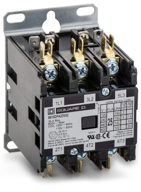 Square D 8910DPA23V02 Definite Purpose Contactor