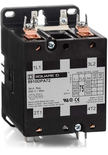 Square D 8910DPA72V02 Definite Purpose Contactor