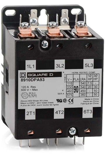 Square D 8910DPA93V02 Definite Purpose Contactor
