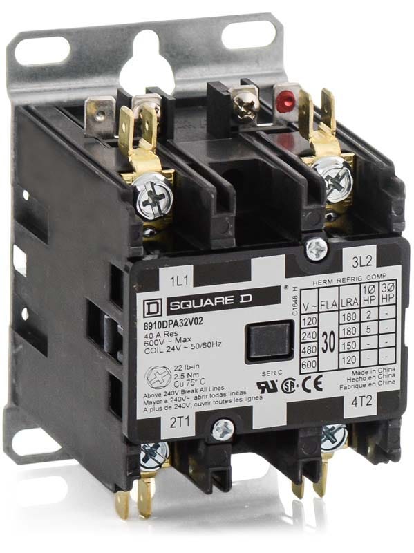 Square D 8910DPA32V02 Definite Purpose Contactor