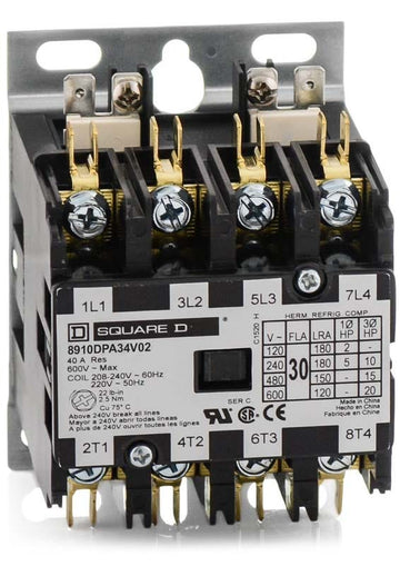 Square D 8910DPA34V02 Definite Purpose Contactor