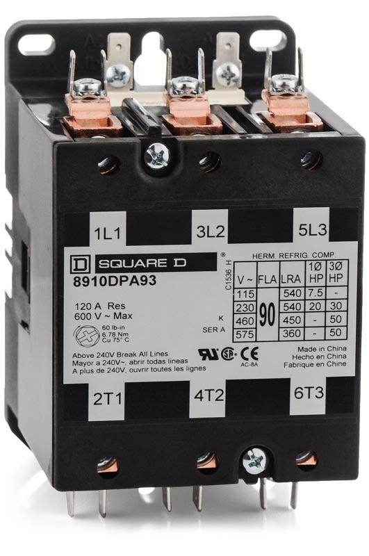 Square D 8910DPA93V09 Definite Purpose Contactor