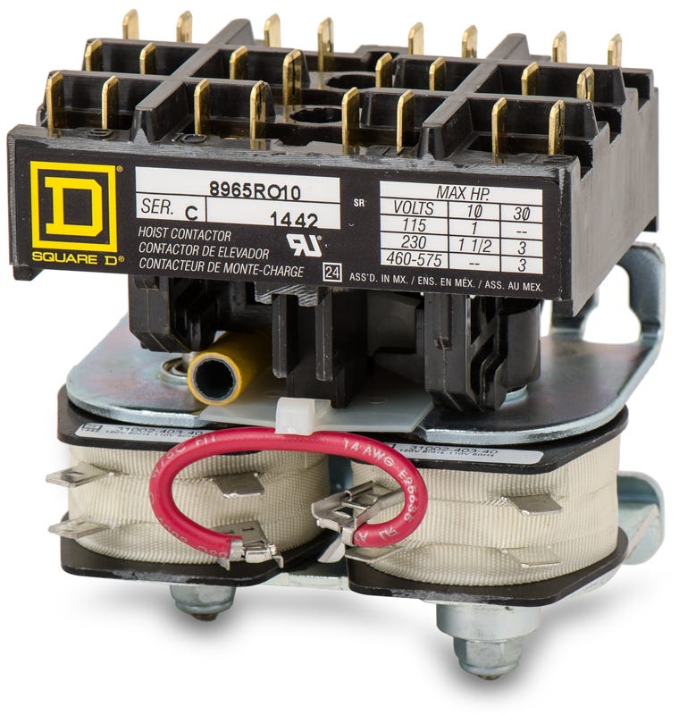 Square D 8965RO10V02 Reversing Contactor