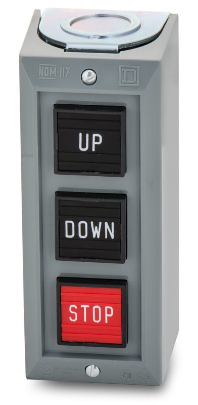 Schneider Electric 9001BG305 Control Station With Three Momentary Push Buttons