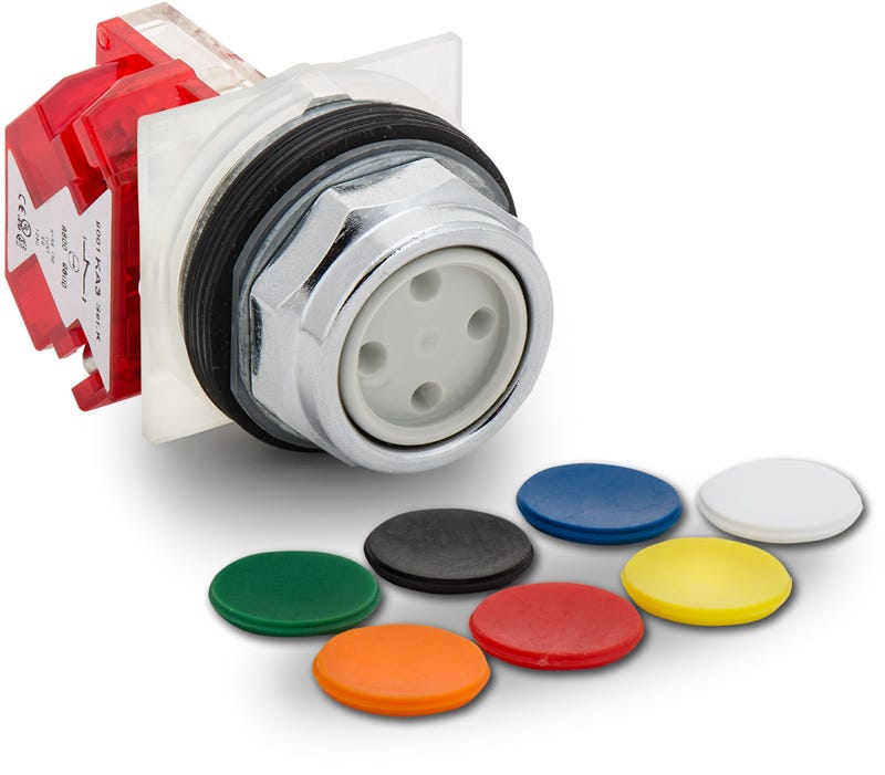 Schneider Electric 9001KR1UH6 Mushroom Push Button With Full Guard
