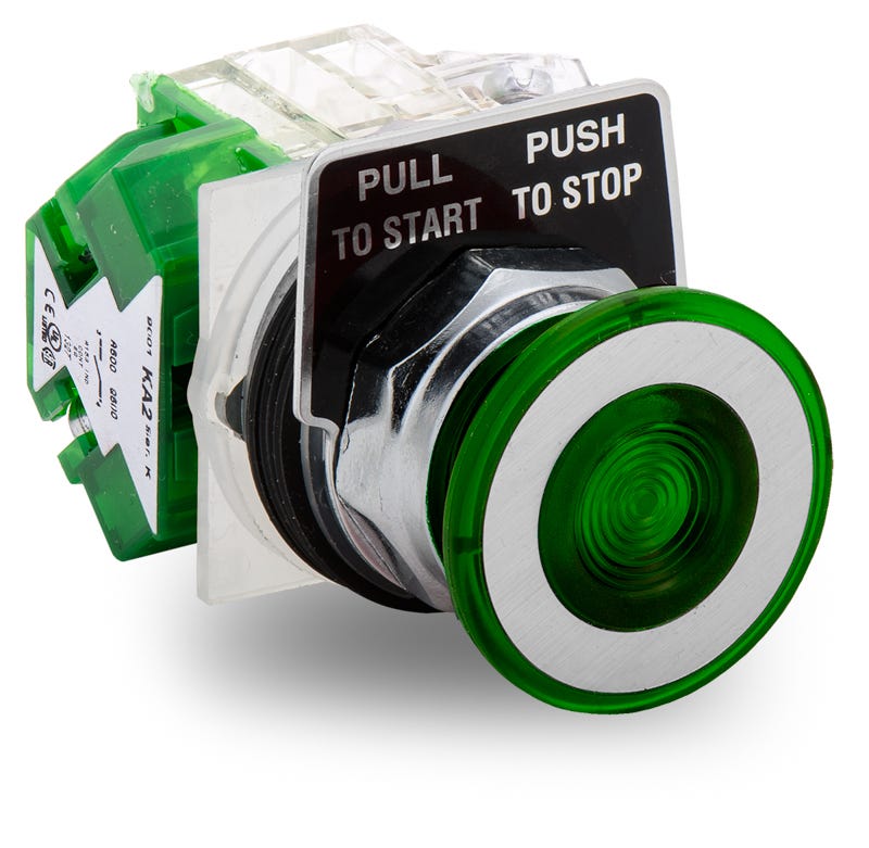 Schneider Electric 9001KR9GH24 Start / Stop Flush Push Button
