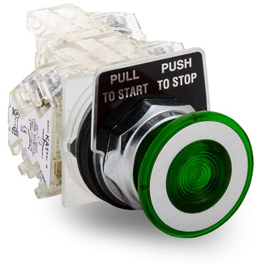 Schneider Electric 9001KR9GH3 Start / Stop Flush Push Button