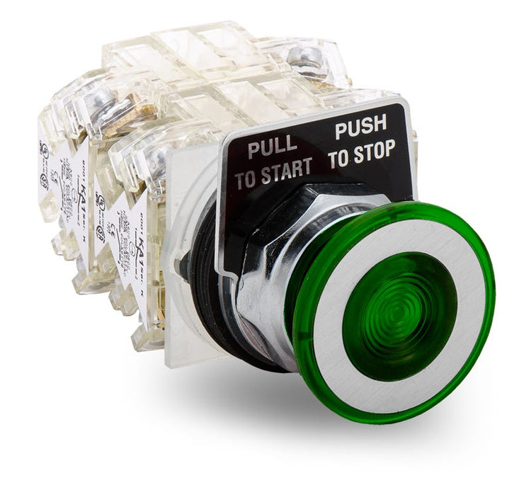 Schneider Electric 9001KR9GH4 Start / Stop Flush Push Button