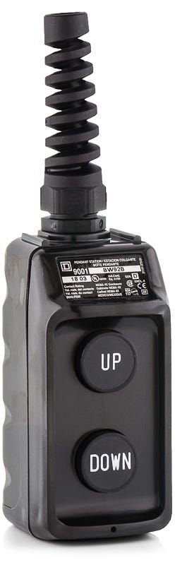 Schneider Electric 9001BW92B Pendant Station With Strain Relief Push Button