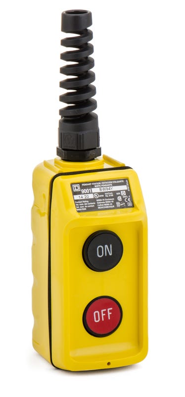 Schneider Electric 9001BW94Y Pendant Station With Strain Relief Push Button