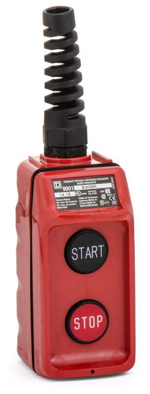 Schneider Electric 9001BW95R Pendant Station With Strain Relief Push Button