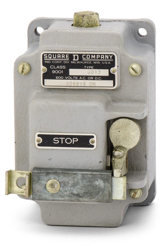 Square D 9001GD13 Push Button Control Station