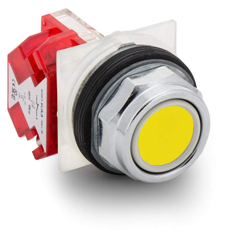 Schneider Electric 9001KR1YH6 Mushroom Push Button With Full Guard