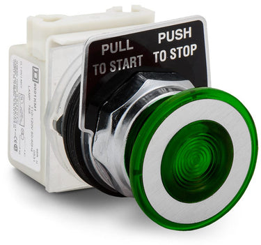 Schneider Electric 9001KR8P1G Start / Stop Flush Push Button