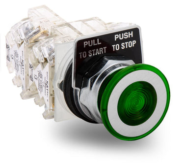 Schneider Electric 9001KR9GH11 Start / Stop Flush Push Button