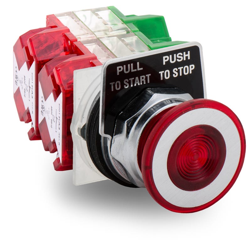Schneider Electric 9001KR9RH12 Mushroom Push Button