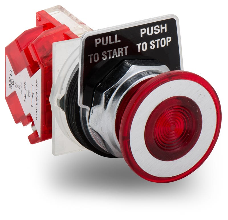 Schneider Electric 9001KR9RH14 Mushroom Push Button