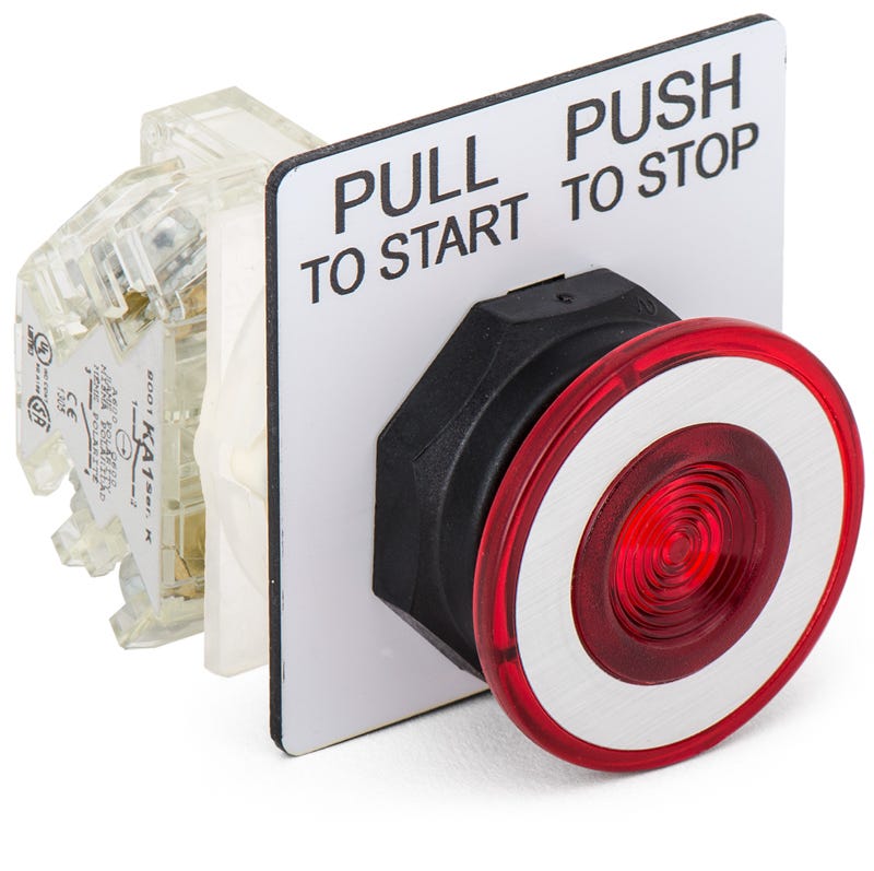 Schneider Electric 9001SKR9RH13 Mushroom Push Button