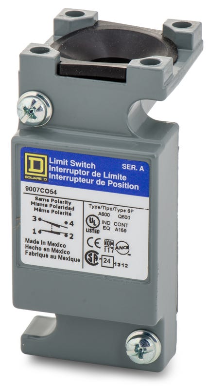 Square D 9007CO54 Side Rotary Spring Return Lever Limit Switch ...