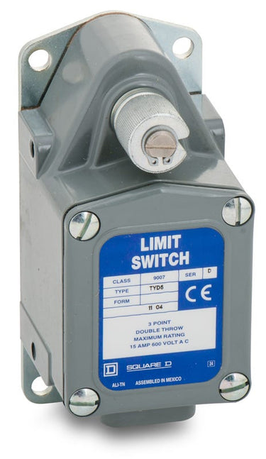 Square D 9007TYD5 Spring Return Rotary Lever Limit Switch