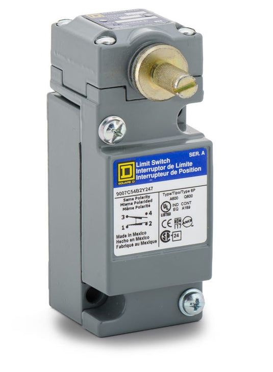 Square D 9007C54B2Y247 Side Rotary Spring Return Lever Limit Switch