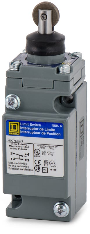 Square D 9007C54D Side Rotary Spring Return Lever Limit Switch