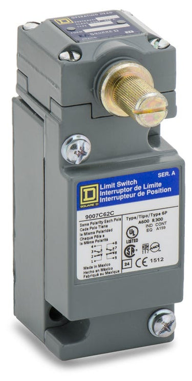 Square D 9007C62C Side Rotary Spring Return Lever Limit Switch
