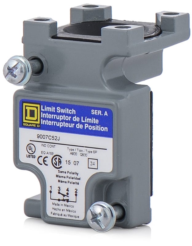 Square D 9007CO52 Side Rotary Spring Return Lever Limit Switch ...