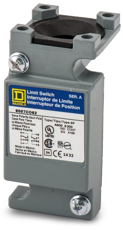 Square D 9007CO62 Side Rotary Spring Return Lever Limit Switch