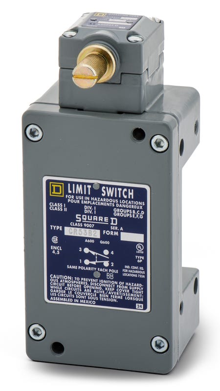 Square D 9007CR53B2 Side Rotary Spring Return Lever Limit Switch ...