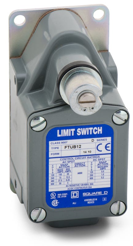 Square D 9007FTUB12 Rotary Lever Limit Switch