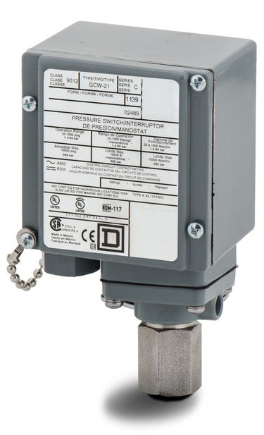 Square D 9012GCW21 Pressure Switch