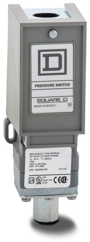 Square D 9012GNG5 Pressure Switch