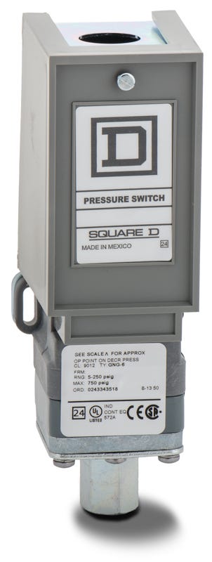 Square D 9012GNG6 Pressure Switch