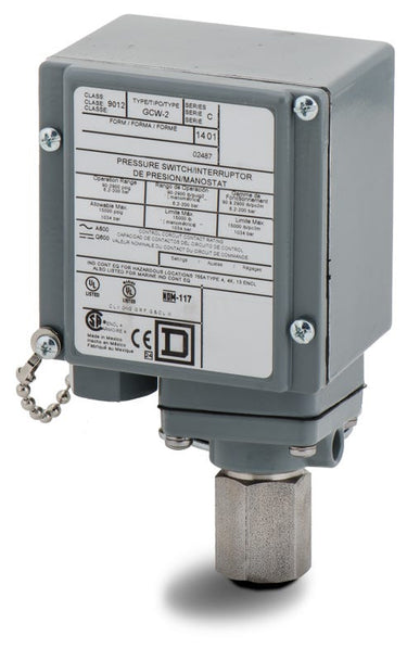 Square D 9012GCW2 Pressure Switch